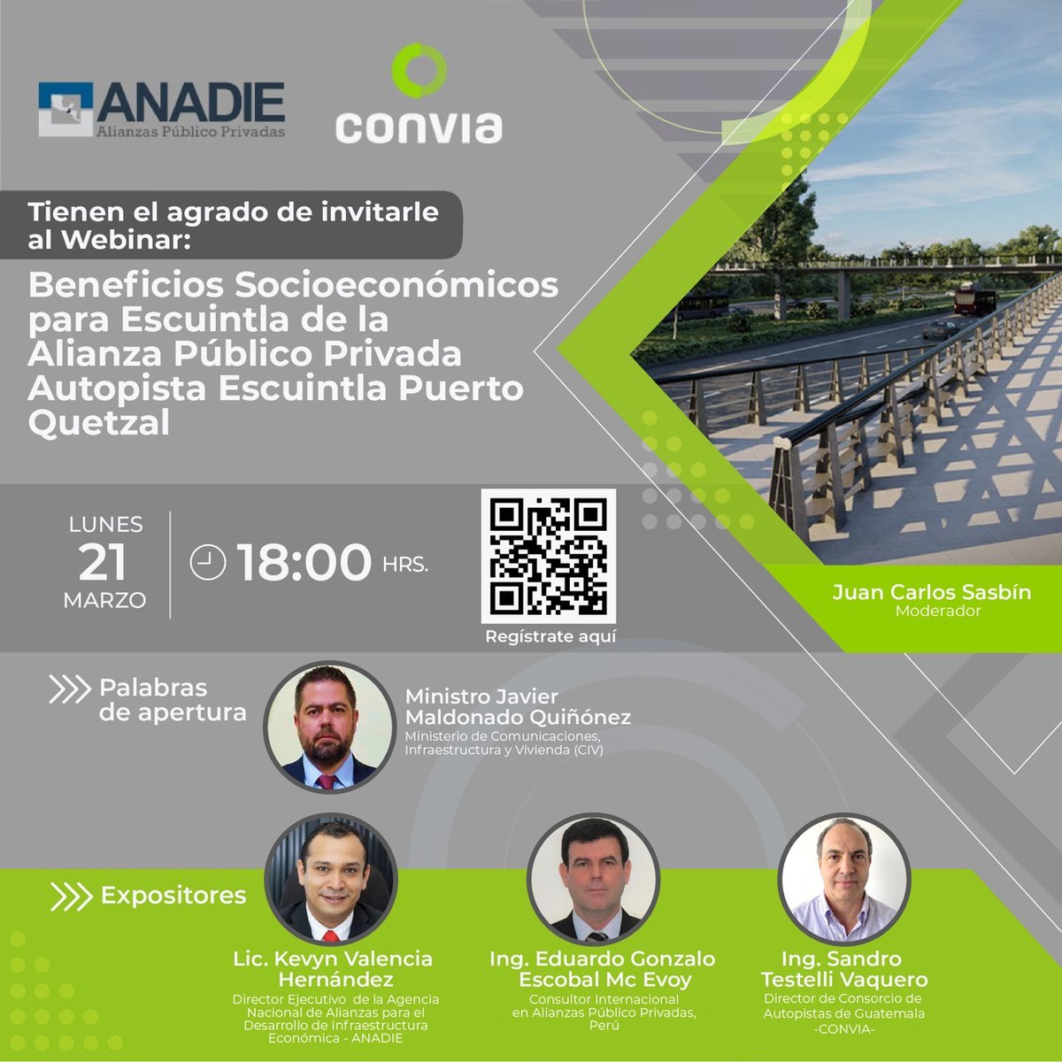 ttobars's tweet photo. Webinar sobre beneficios de la autopista Escuintla - Puerto Quetzal, deja más dudas que aclaraciones. Ejemplo: Cuál es la ruta alterna..? Porqué solo algunas comunidades serán exoneradas del peaje..? Se pagará peaje para viajar a Taxisco hacia El Salvador..? @ANADIEGuatemala https://t.co/neYckAXqJf