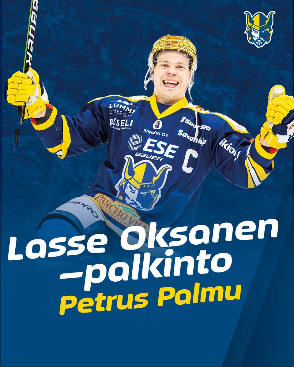 Meidän kapteeni Petrus Palmu on valittu Liigan runkosarjan parhaaksi pelaajaksi! 💪

Petu jakoi 26 maalillaan sarjan maalipörssin kärkisijan Tapparan Anton Levtchin kanssa ja sijoittui pistepörssissä toiseksi 59 tehopisteellä! 🔥

Onnea Petu! 🔥

#Jukurit #KuumintaJustNyt #Liiga