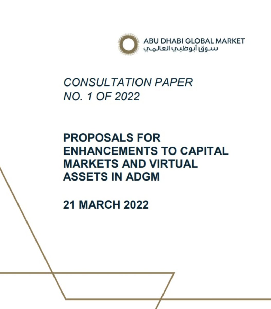 NTbuzz's tweet photo. ⚡️ Abu Dhabi releases draft recommendations for #NFT #trading

The Abu Dhabi Global Marketplace (ADGM) on Monday released a consultation paper titled "Proposals for Improving Capital Markets and Virtual Assets in ADGM", which contained recommendations for NFT trading. https://t.co/arzNugLOVo