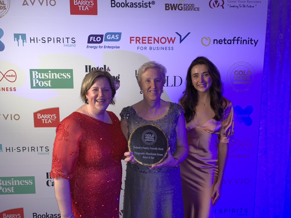 Absolutely delighted to be awarded Ireland’s Family Friendly Hotel  at #gma2021! Fair to say Mary is over the moon! 🎉