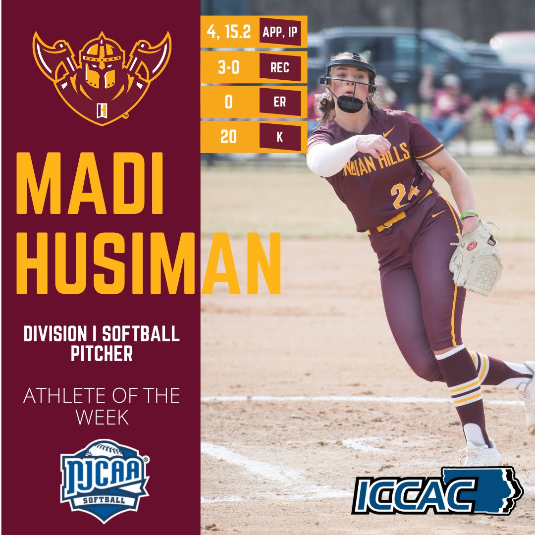 ICCACSports's tweet photo. ICCAC ATHLETE OF THE WEEK
🗓️MARCH 14-20
DI SOFTBALL 🥎

@WarriorSoftball Destiny Lewis
@WarriorSoftball Madi Husiman

🔗https://t.co/j4ekbrWM0P
#NJCAASB 🥎 https://t.co/GKSpCFevpT