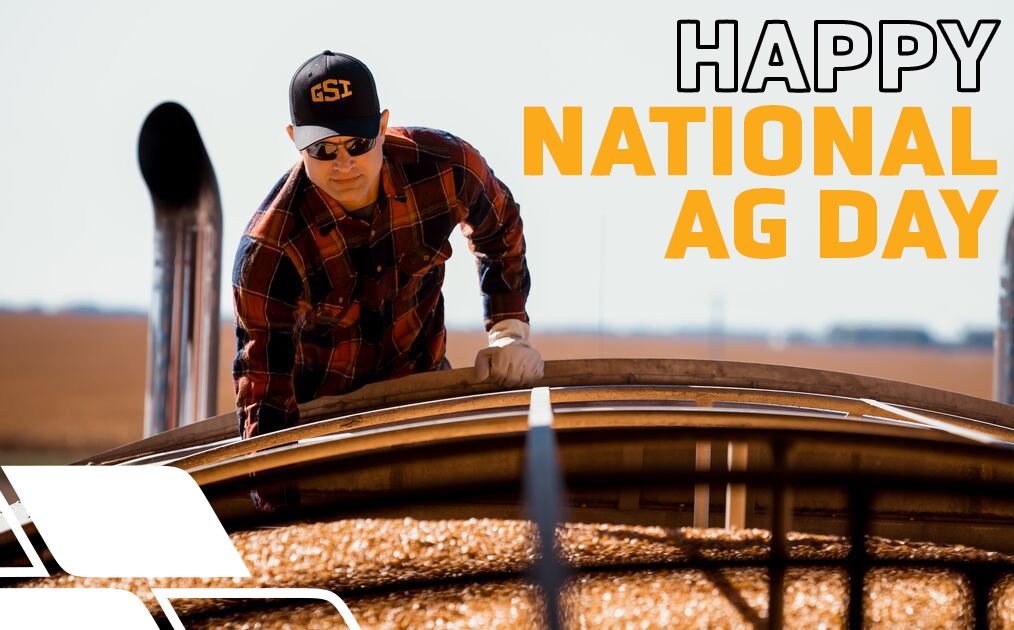 GSI_Grain's tweet photo. Happy National Ag Day! Today and every day we celebrate agriculture. Thank you to our farmers who work tirelessly to feed, fuel and clothe the world. #AgDay22 #TeamGSI https://t.co/jFJN745oA8