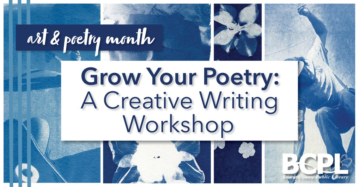 boonelibrary's tweet photo. Attn Teens! Join Thomas More University professor authors in dynamic, interactive session to grow poetry skills. Try techniques to enhance imagery and selective detail. Interpret themes richly. Experience wild walk on the creative side!
Register at
https://t.co/3atwW0v3RR https://t.co/3gu2DiArKB