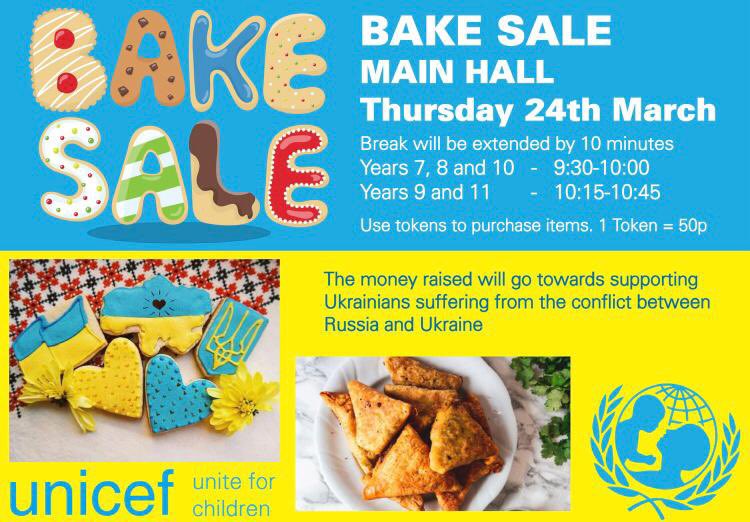 Ninestiles's tweet photo. Ninestiles is getting ready for the bake sale on Thursday in aid of Ukrainian refugees @unicef #article 22 Refugee Children  #respect #commitment #ForEveryChild @Unicef_UA #Birmingham #BirminghamSchool https://t.co/cnoseIy2vm