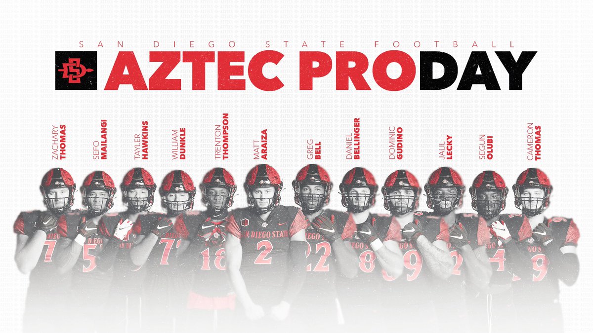 AztecFB's tweet image. Good luck to the guys participating in our Aztec Pro Day! #AztecsForLife