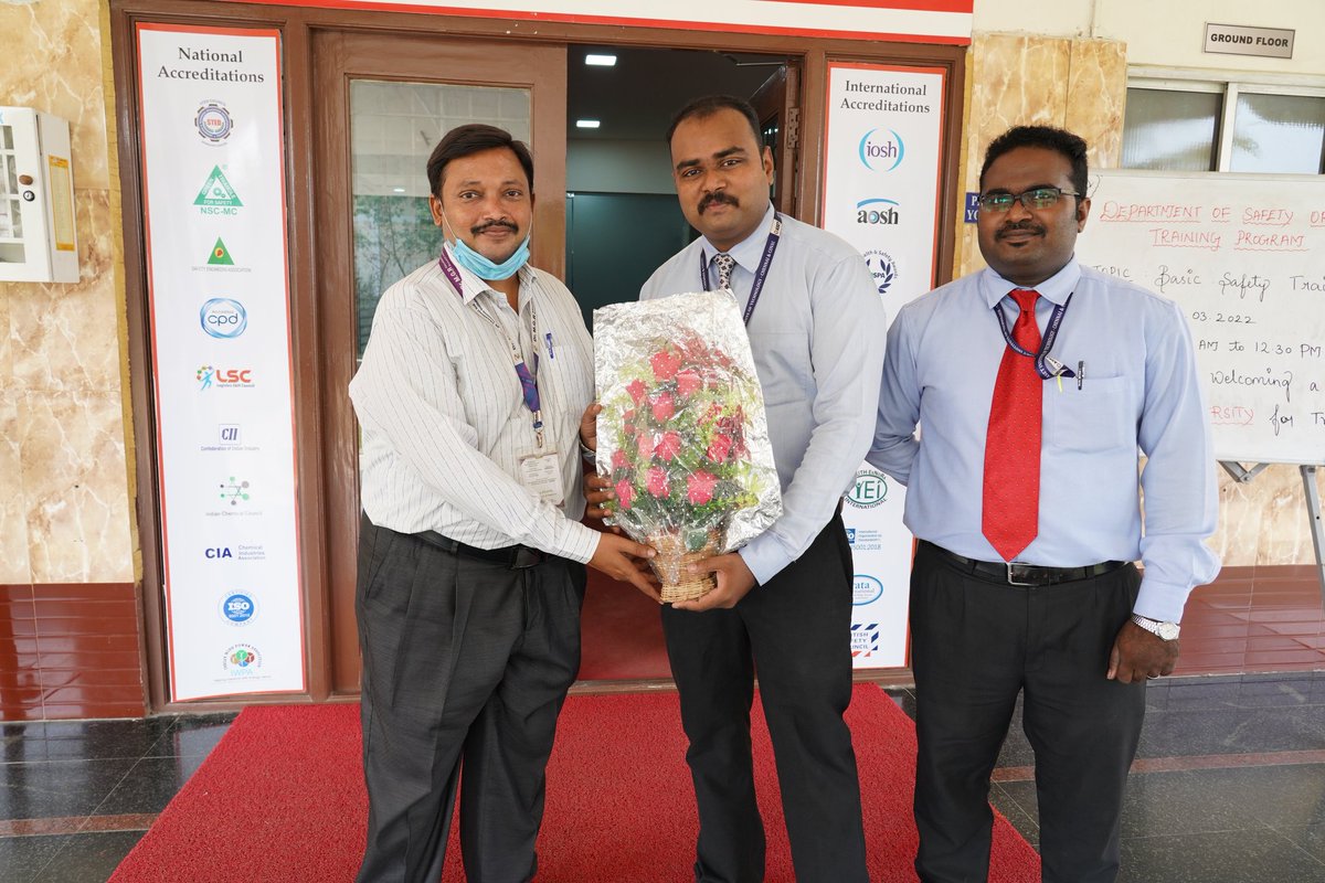 asetsafety's tweet image. Aset Successfully conducted One Day Training in the Topic of "Basic Safety Procedures" to Chemical Engineering students (Dr. MGR Educational and Research Institute) On 22-Mar-2022 @ Aset Auditorium, Chennai. 

#asetcollege #chemicalengineering 
#onedaytraining #mgruniversity