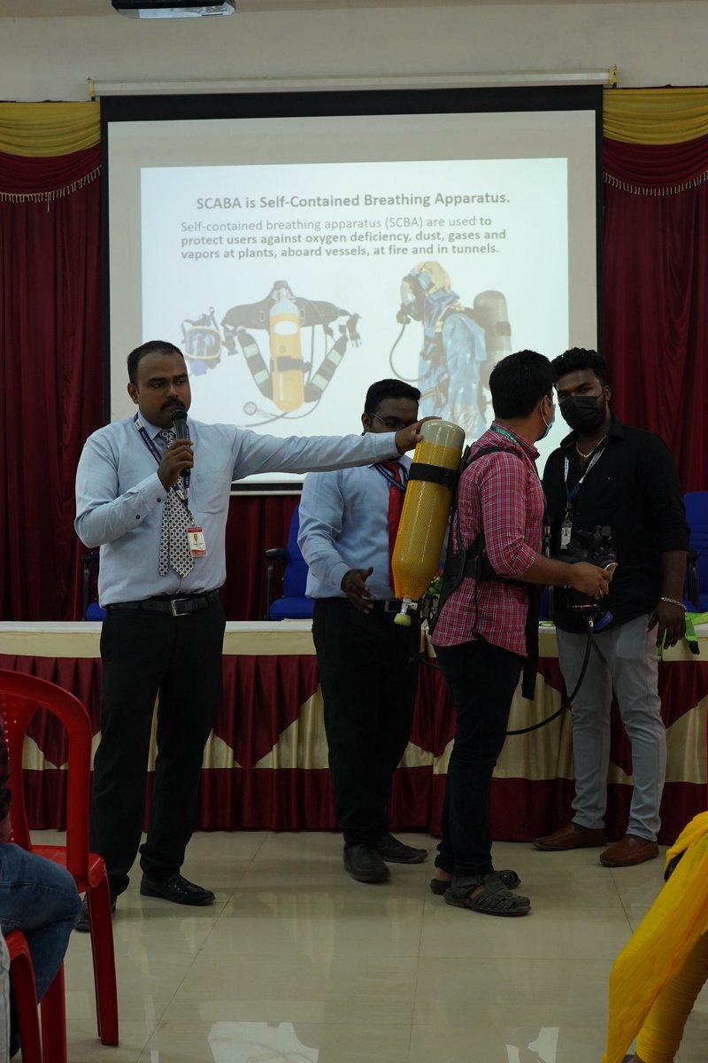asetsafety's tweet image. Aset Successfully conducted One Day Training in the Topic of "Basic Safety Procedures" to Chemical Engineering students (Dr. MGR Educational and Research Institute) On 22-Mar-2022 @ Aset Auditorium, Chennai. 

#asetcollege #chemicalengineering 
#onedaytraining #mgruniversity