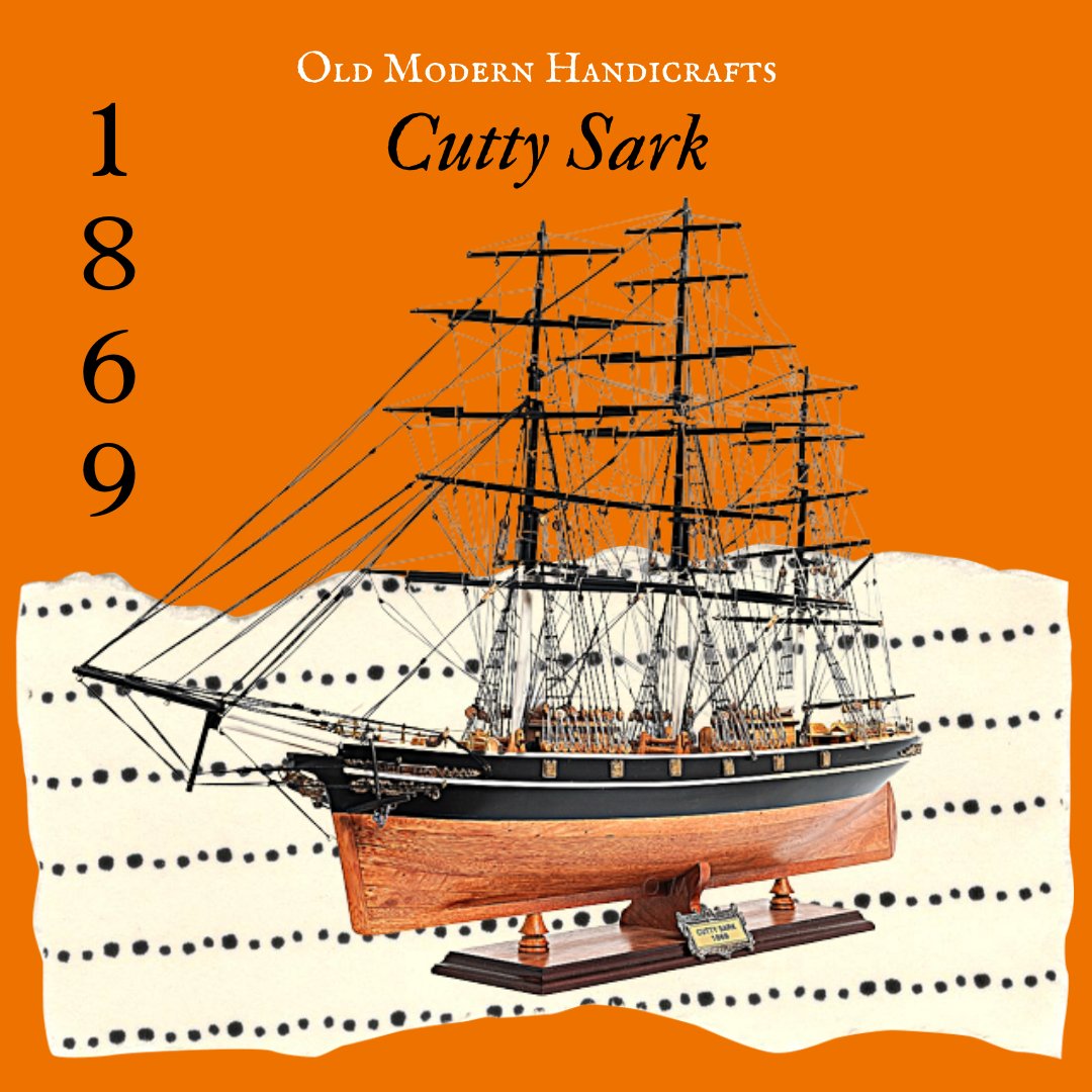OMHINC's tweet photo. Drink in the fine history of the Cutty Sark, legendary tea clipper of 1869. Did you know that at one time she carried over 1.3 million lbs of tea? That's enough for more than 200 million cups! 🍵
#cuttysark #cuttysarkship #shipmodel #history #handmademodels #modelworld #modelship https://t.co/n5FQp3Zdv2