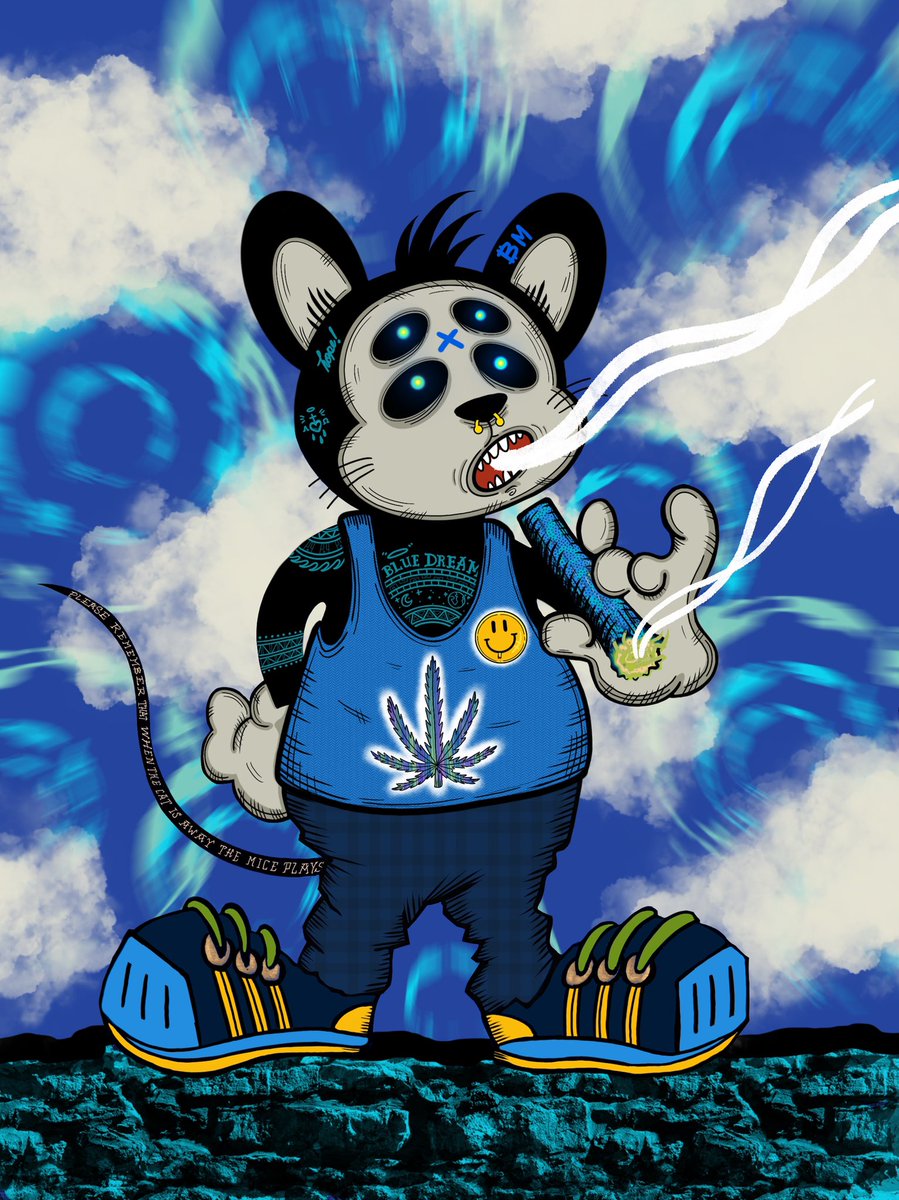 zaint_artworks's tweet photo. Hey fam this is Bit Mouse “Blue Dream” he can be your best bud and is ready to have a super smoke sesh to uplift your day! 😁🔥💯 Only a toker knows the feeling…#NFT #NFTs #NFTartist #nftart #NFTCommunity #nftcollector #cryptoart #nftcollectible #bitmouse #zaint https://t.co/7yQRlMo3li