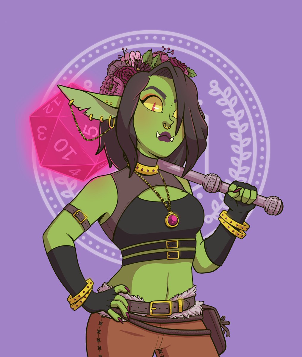 Jhosseroni's tweet photo. I got the chance to draw a DMsona for a lovely client over on fiverr. I adored the final result, and so did the client! 

#dnd #dndcommission #dungeonsanddragons #goblin #DM #DMsona #commission #digitalart https://t.co/OF5021vcXz