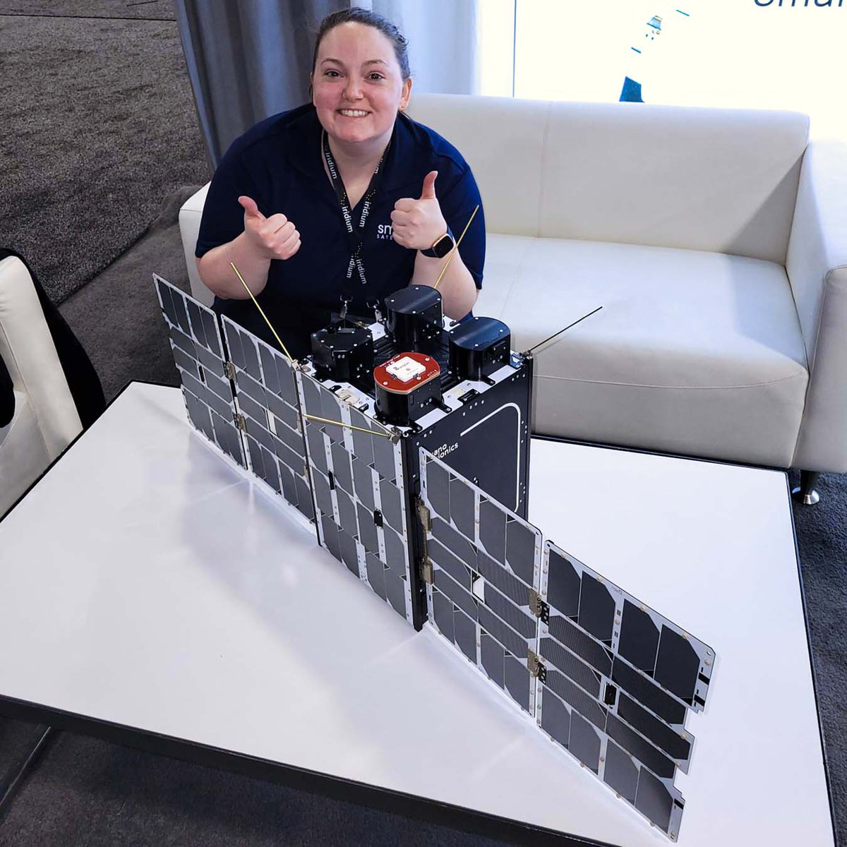NanoAvionics's tweet photo. Our team at #Satellite2022 is ready for you with new mockups, a new #smallsat &amp; propulsion hardware exhibition, and new mission developments!

Find everything at booth #337 &amp; learn about our upcoming customer #smallsats launching on SpaceX #Transporter4. 🛰️

#SatShow #SatShow22 https://t.co/ihjDoYUUAb