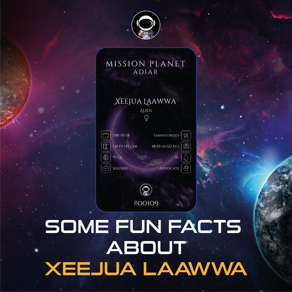 nftadiar's tweet photo. 🌎STORIES FROM ADIAR🌎
Xeejua is leader of the third alien platoon and he is considered one of  the best leaders
#00109
.
#nft #nftcollector #nftartist #nftcommunity #digitalart #OpenSea #polygon #adiar #MissionPlanetAdiar https://t.co/q5EPMDLKIa