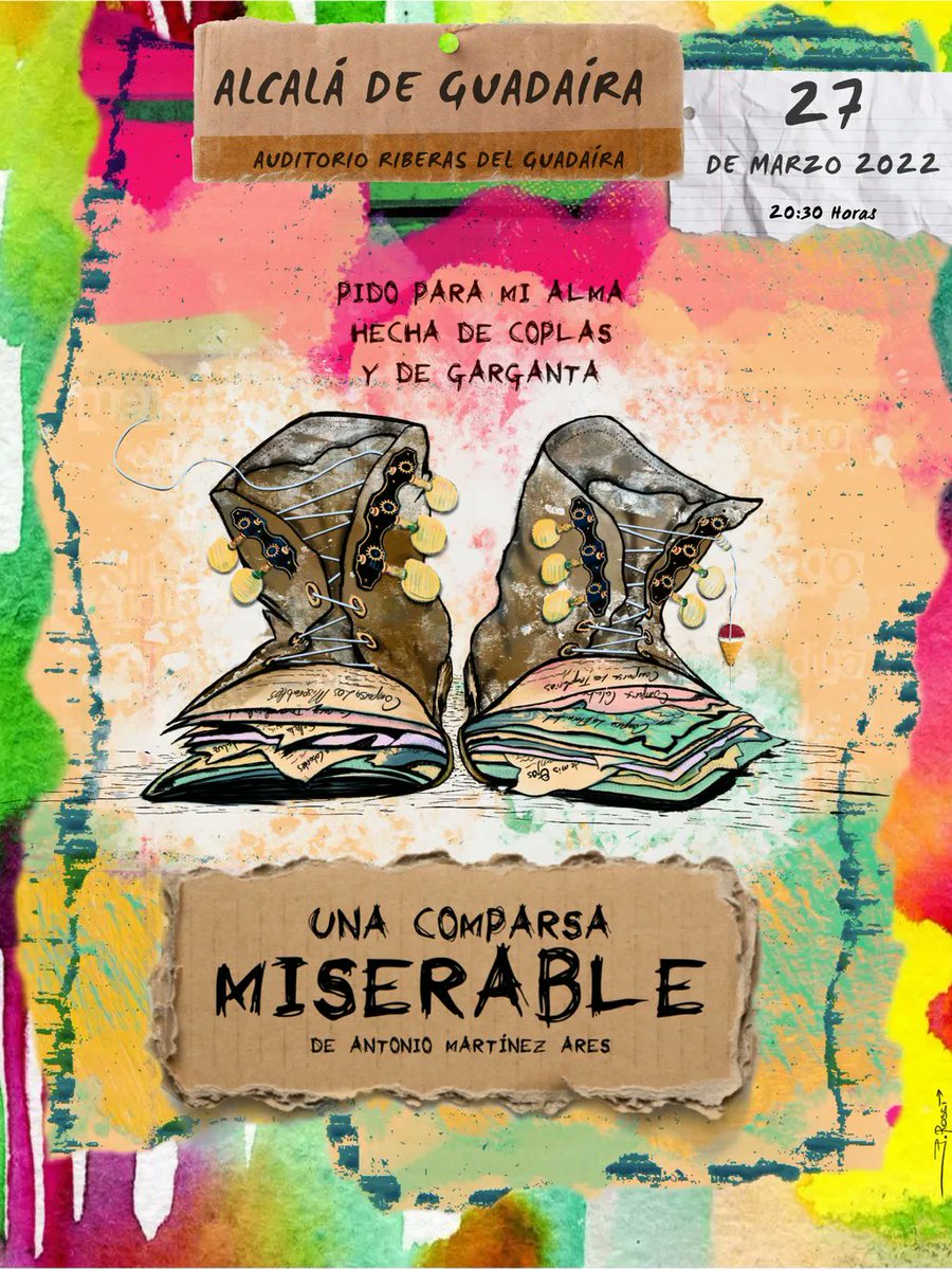 ComparsaAres's tweet photo. 🎤🎫 | 𝘜𝘯𝘢 𝘤𝘰𝘮𝘱𝘢𝘳𝘴𝘢 𝘮𝘪𝘴𝘦𝘳𝘢𝘣𝘭𝘦 𝘦𝘯...
🗓️ 27.03.22 | Alcalá de Guadaíra (Sevilla)
📍Auditorio Riberas del Guadaíra
⏰ 20:30 h
🎟 https://t.co/vEUh0tn32x
#ComparsaMiserable #LaComparsadeMartínezAres https://t.co/RlYJfGRjp8