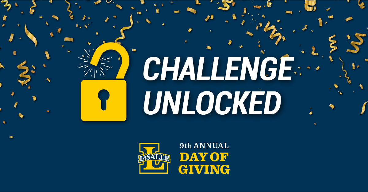 🔓 The <a href="/LaSalleTVPhilly/">LaSalleTV</a>, <a href="/LaSalleLacrosse/">La Salle Lacrosse</a>, and <a href="/LaSalle_WSOC/">La Salle Women’s Soccer</a> Challenges are unlocked!

Let's unlock the rest: bit.ly/3NdwCmD