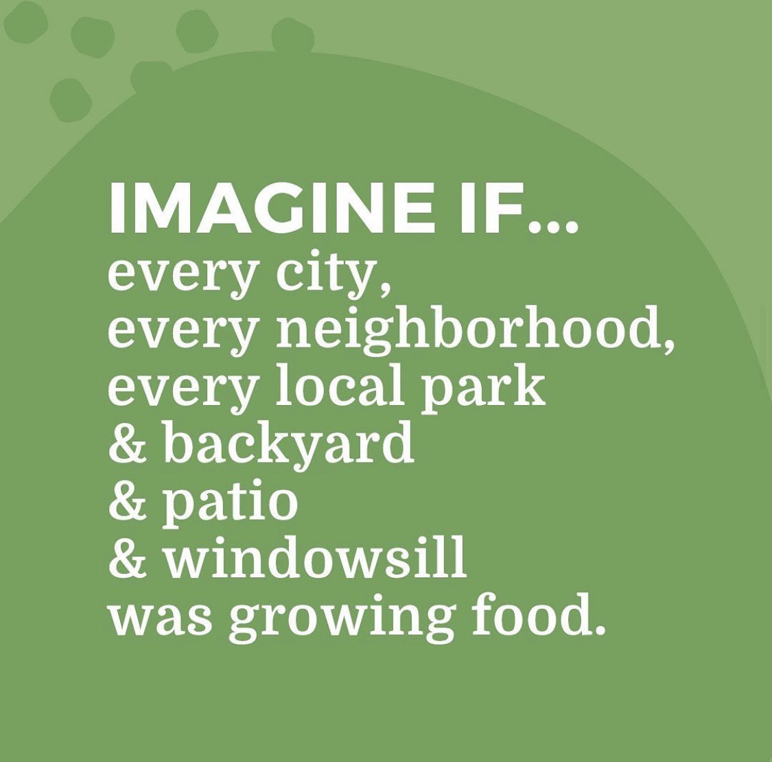 You can help make this dream a reality and by to starting a garden, a couple of pots, or just a single seed in honor of #plantaseedday this March!

plantaseedday.org