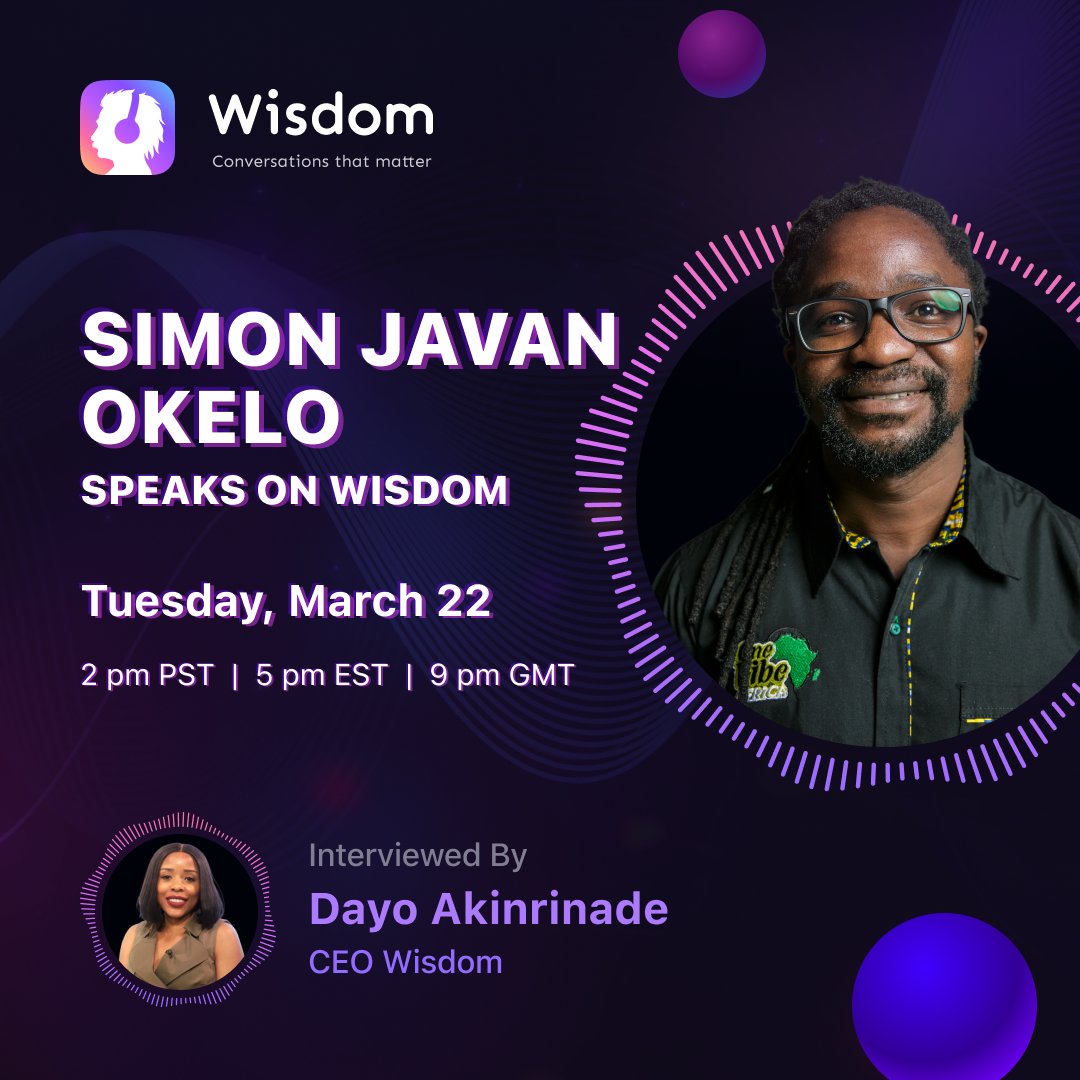 OkeloJavan's tweet photo. #JoinWisdomApp is a perfect space to gain wisdom.
Join me https://t.co/BCIDdB4m94 as I get interviewed by @DayoAKK the CEO of @joinWISDOM about my new book #RootedInLove and how I've been using the platform to amplify African culture through proverbs and wise words. https://t.co/bPx2IF6UFz
