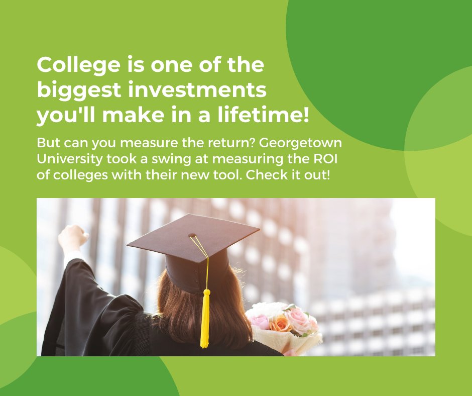 ADVCollegePlan's tweet photo. College is one of the biggest investments you'll make in a lifetime. But can you measure the return?

Checkout Georgetown’s ROI study:  https://t.co/RxaMGY86yQ   ✅

#collegeROI #collegediplomasworth #collegestudies #hoyasaxa #georgetownuniversity @Georgetown https://t.co/JGO3jeneNs