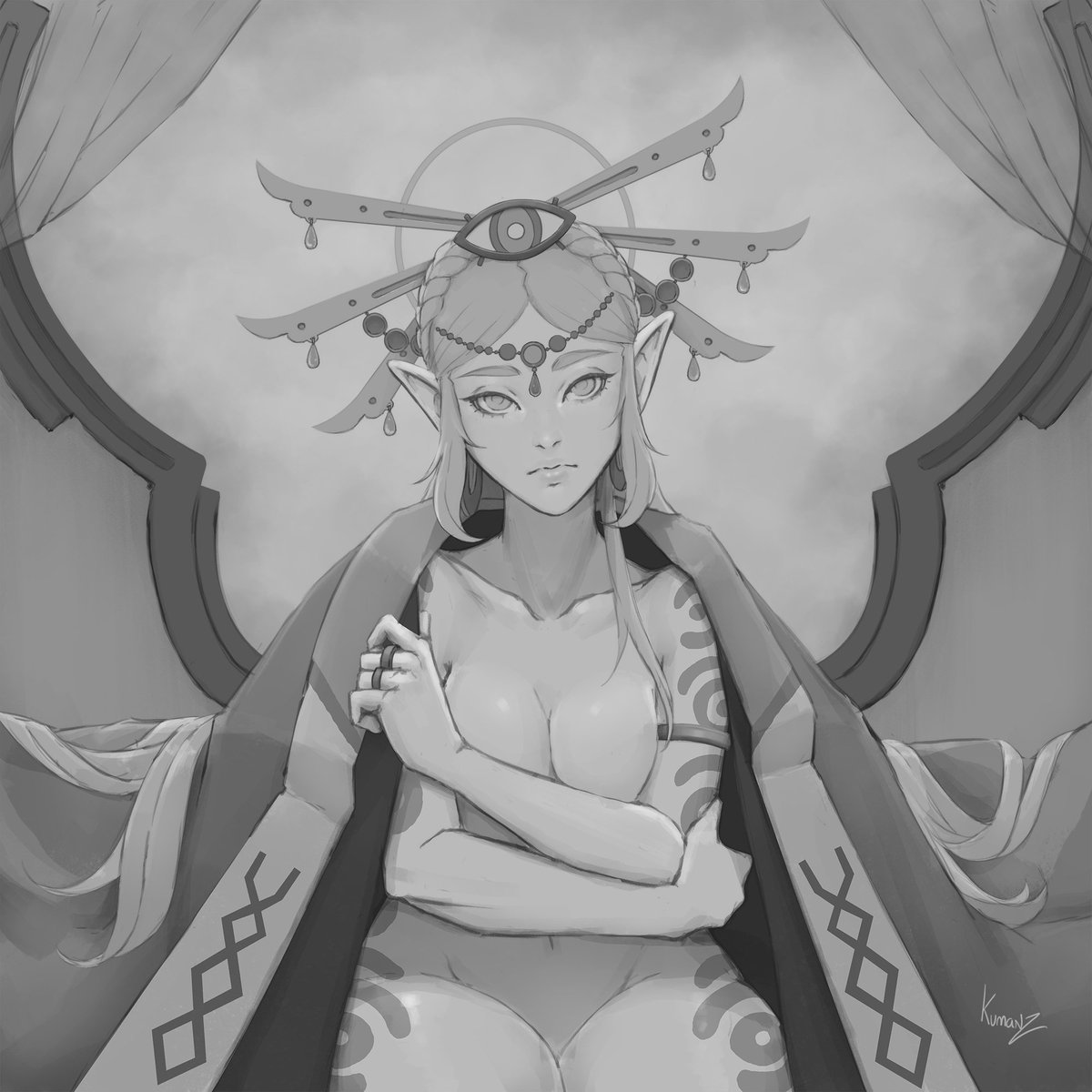 KUMANZART's tweet image. Colourtime ♡ #Legendofzelda #ゼルダの伝説