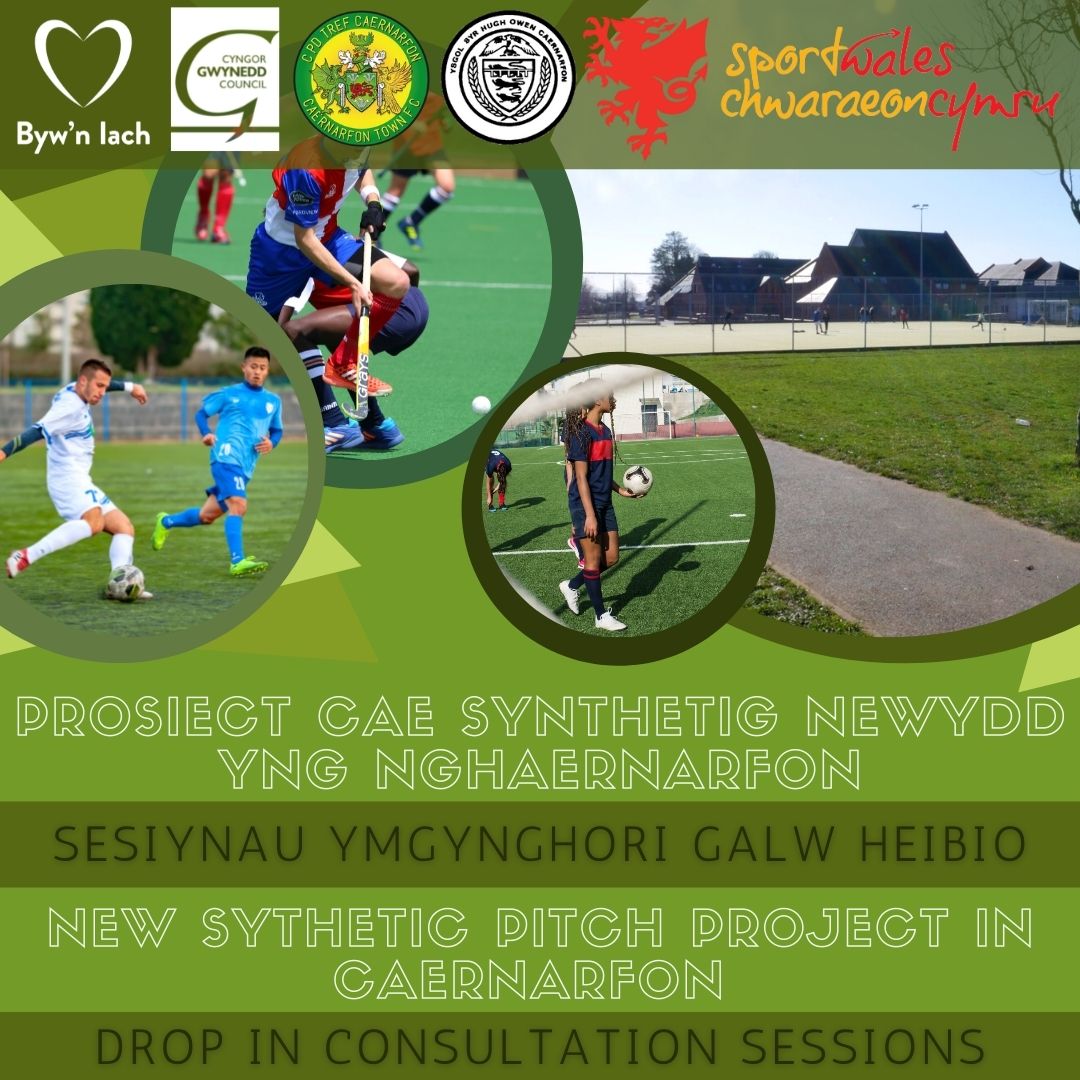 BywnIachCymru's tweet photo. Mae ceisiadau i ddatblygu cae synthetig maint llawn yn ardal Caernarfon ar safle Ysgol Syr Hugh Owen, dyma'r cyfle i’r gymuned a chynrychiolwyr clybiau weld y cynlluniau a rhannu eu sylwadau ar yr 24/3 am 16:00-19:00 ar 25/3 am 09:00-11:00 yn Caffi Byw’n Iach Arfon, Ffordd Bethel https://t.co/hz8FQzglsb