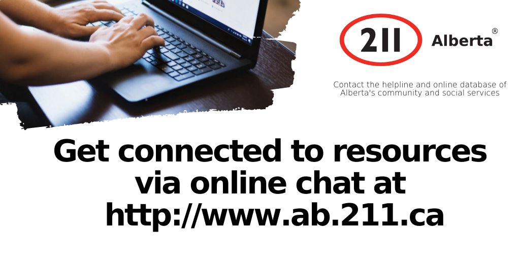 211calgary's tweet photo. #211Tuesday: Don't like talking on the phone? Online chat is available 24/7 at https://t.co/oi1vEUE3LG .
Start chatting to get connected with #yyc services. #ab #abresources https://t.co/FAkKuR5yNb