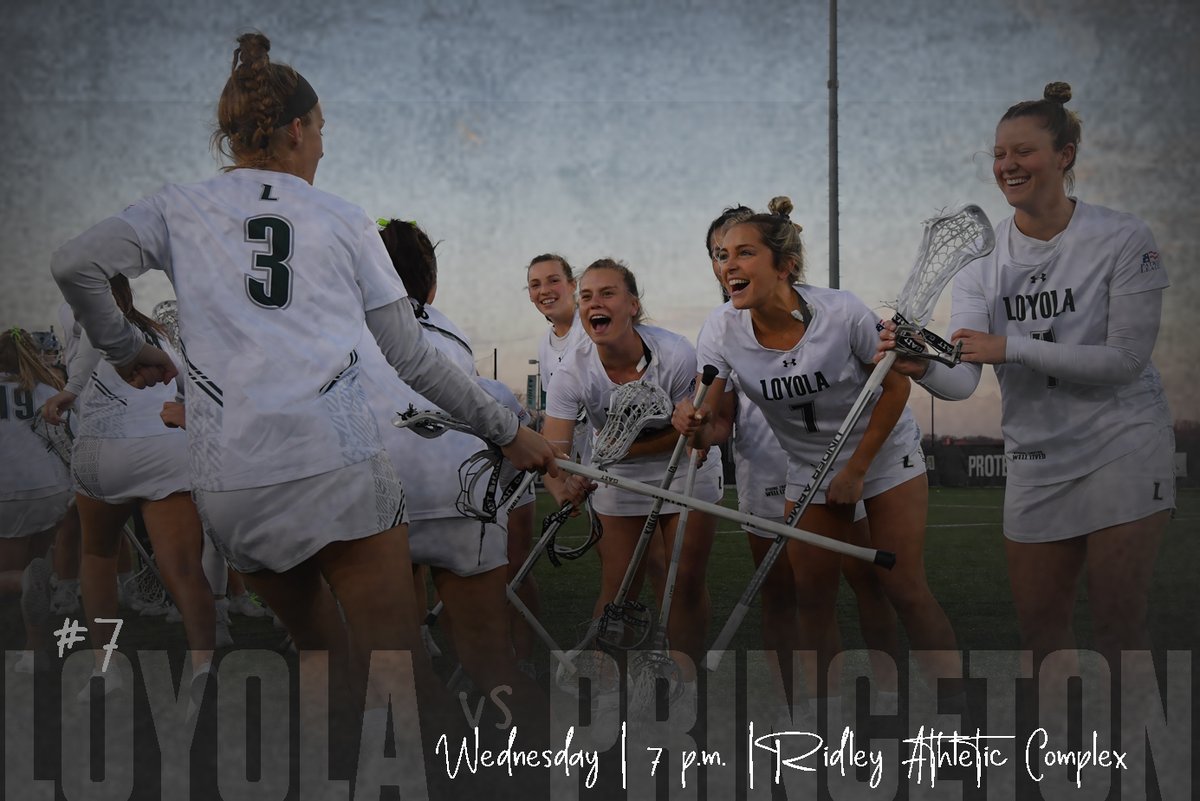Loyola Greyhounds (@loyolahounds) on Twitter photo No. 7 <a href="/LoyolaWLax/">Loyola Lacrosse</a> hosts No. 10 Princeton in a battle of two undefeated top-10 teams at Ridley Athletic Complex Wednesday night loyo.la/352SLTF #GoHounds No. 7 <a href="/LoyolaWLax/">Loyola Lacrosse</a> hosts No. 10 Princeton in a battle of two undefeated top-10 teams at Ridley Athletic Complex Wednesday night loyo.la/352SLTF #GoHounds