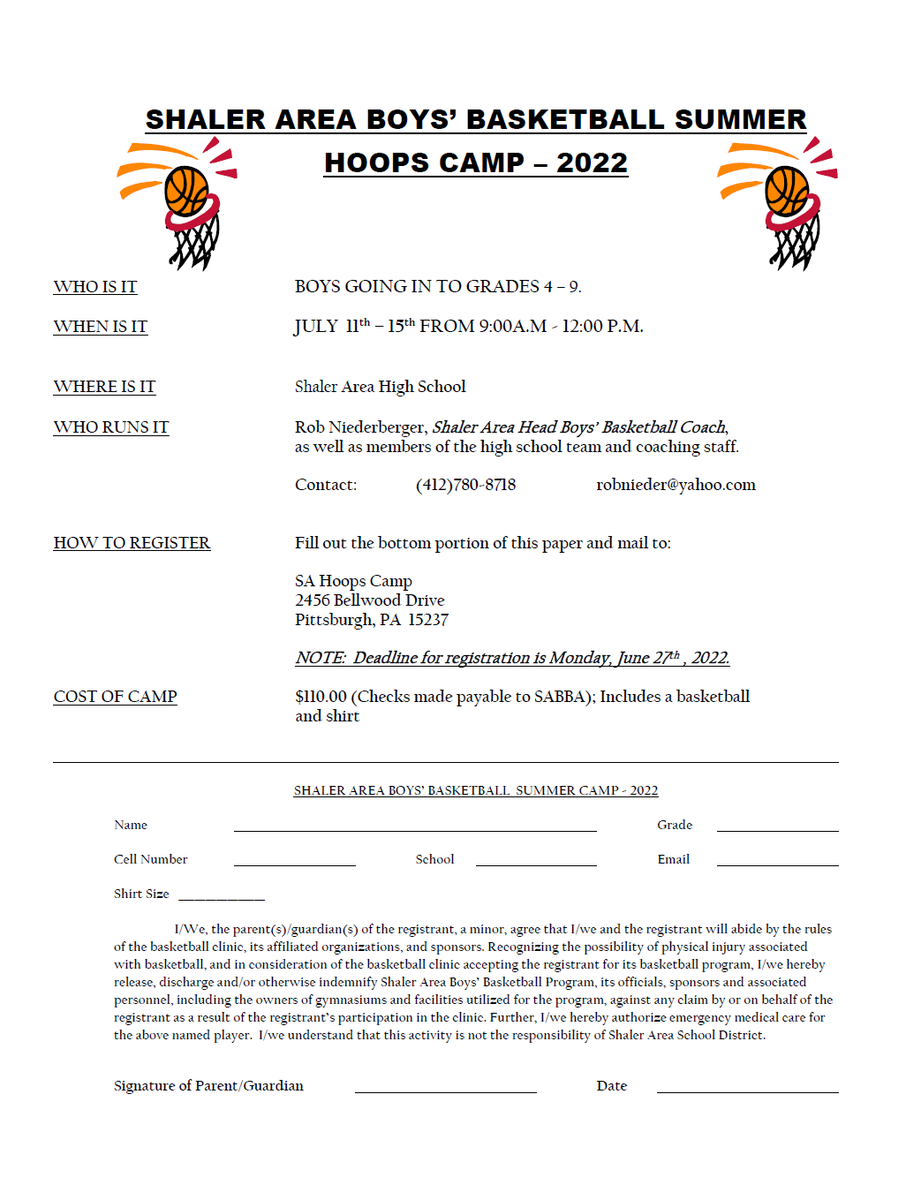 Shaler Area Elementary Basketball Association tweet media