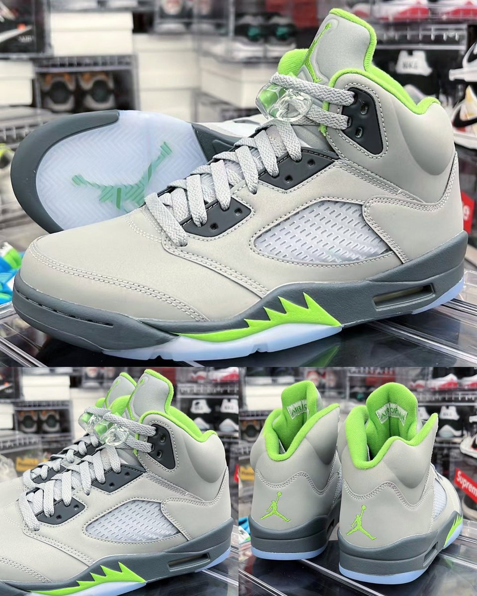 zSneakerHeadz's tweet photo. 2022 #GreenBean Air Jordan 5 💚
Silver/Green Bean/Flint Grey https://t.co/L1nTXVa2kB