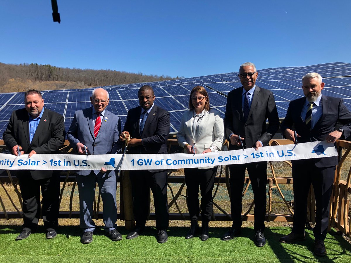 NY has an additional 2.3GW of community solar projects now under construction. Today's event is a reminder of just how bright the path forward is for ensuring #communitysolar remains an accessible, affordable way for all New Yorkers to enjoy a #cleanenergyfuture.