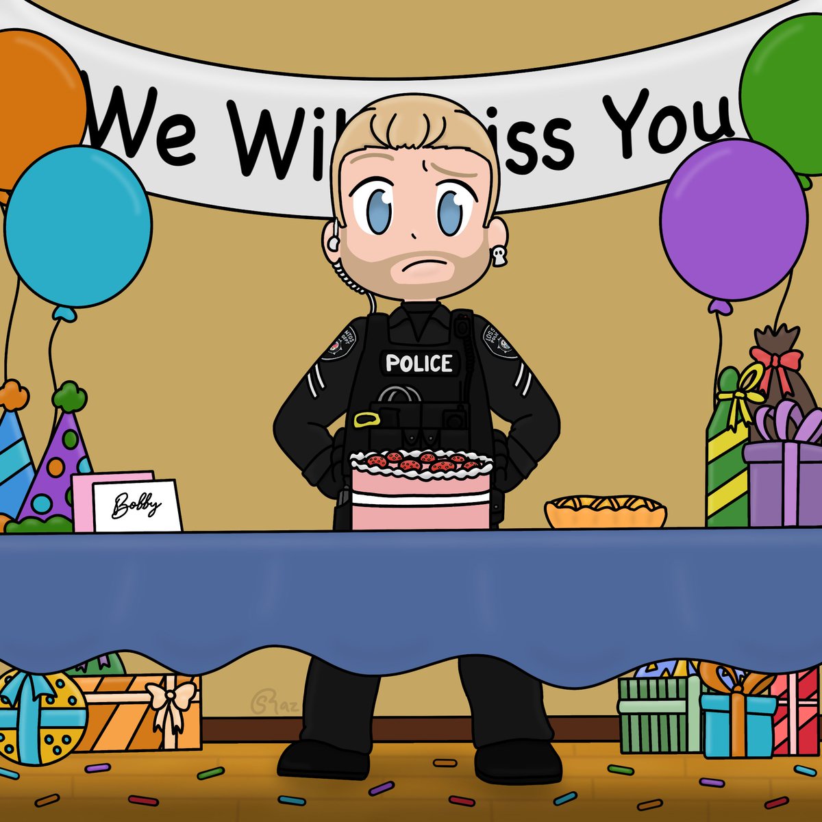 SamRaz362's tweet photo. Happy Retirement to one of the best, 410 showing you 42 for the last time.
Thank you Aleks for giving us such an amazing character and journey to be a part of. Now to lounge around the beaches in Tijuana and enjoy some well deserved relaxation.
#BobAThon #NoPixelFanArt #NoPixel https://t.co/Mq6a8urf6p