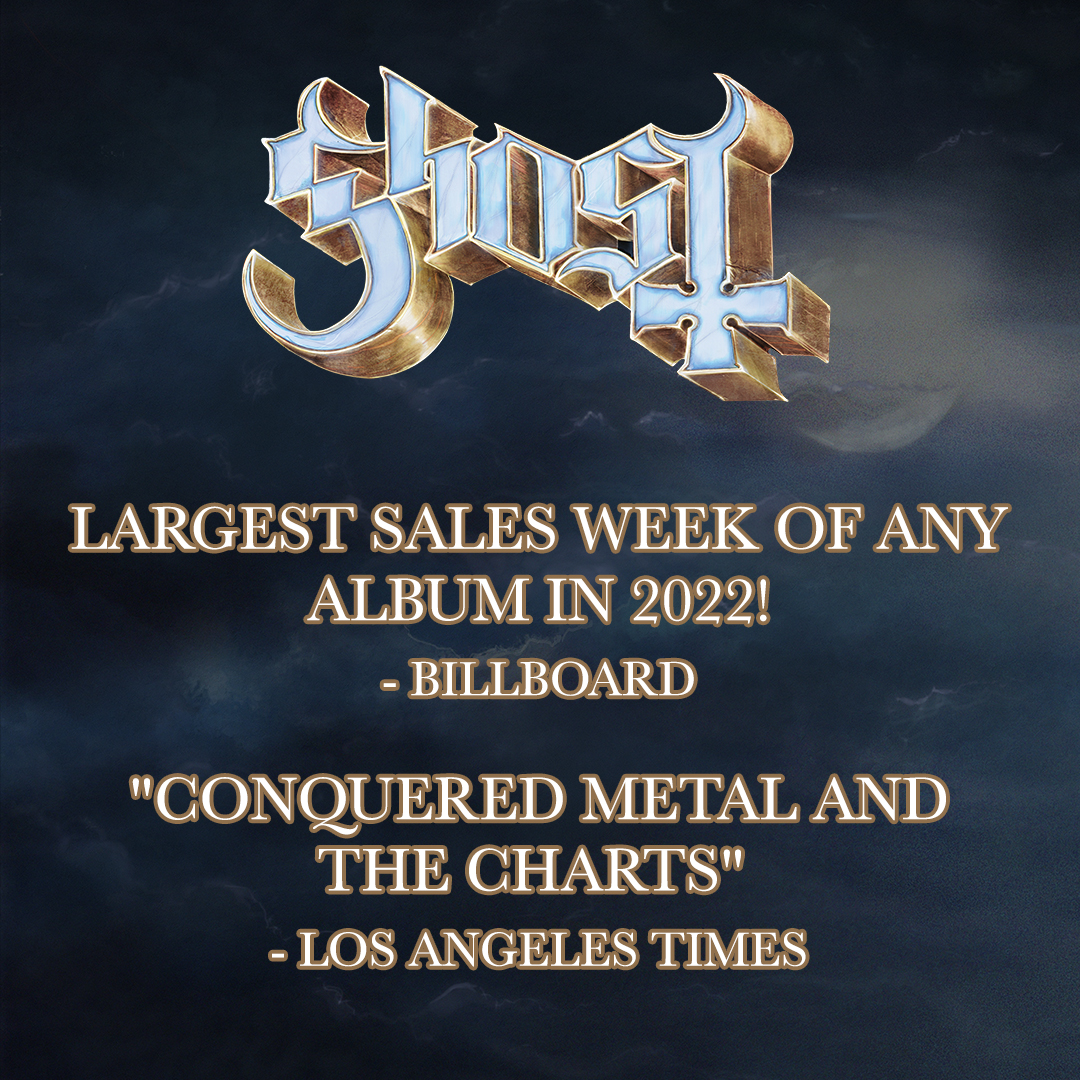 thebandGHOST's tweet photo. [MESSAGE FROM THE CLERGY]

We wish to inform you as Ghost continue to topple empires, they realize they do not walk alone. Ghost are humbled by the initial reception to #IMPERA and extend their utmost gratitude to their devoted fans worldwide. https://t.co/HvXYBVcrkh