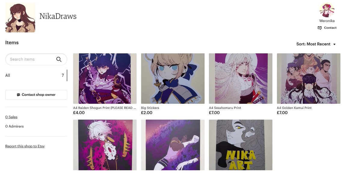 etsy.com/uk/shop/NikaDr…

FINALLY MY ETSY SHOP IS OPEN!

Unfortunately shipping is within the UK only. Hopefully I can change it in the future.

It's still work in progress but it can only get better from now on!