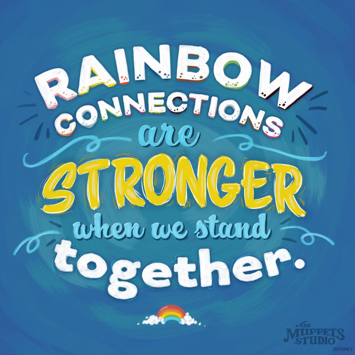 TheMuppets's tweet photo. A gentle reminder from all of us at The Muppets to never stop being uniquely you. Be proud of who you are and where you come from! Spread kindness and share compassion. And put good into the world. 🌈 https://t.co/J8g9yESVs3