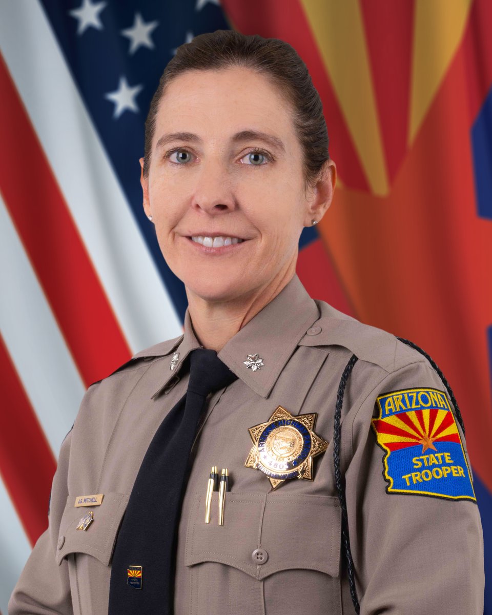 Arizona_DPS's tweet photo. In recognition of #WomensHistoryMonth, we are proud to highlight AZDPS Lieutenant Colonel Jenna Mitchell, Assistant Director of the Highway Patrol Division (HPD).
Read more on our Digest Blog: https://t.co/eJVXPKR4R8
#AZTroopers #CourteousVigilance https://t.co/1cjOevimSX