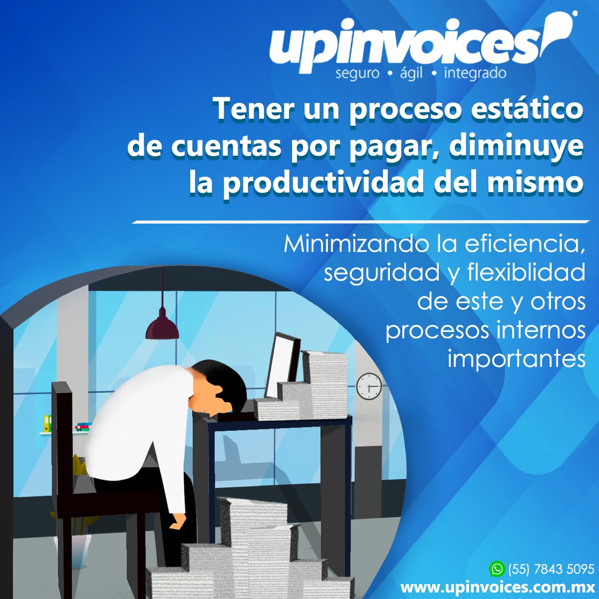 UpInvoices's tweet photo. Para 𝗺𝗲𝗷𝗼𝗿𝗮𝗿 la 𝗽𝗿𝗼𝗱𝘂𝗰𝘁𝗶𝘃𝗶𝗱𝗮𝗱 de tu empresa necesitas automatizar procesos para 𝗵𝗮𝗰𝗲𝗿 𝗺𝗮́𝘀 𝗰𝗼𝗻 𝗺𝗲𝗻𝗼𝘀 ¿Quieres saber cómo? Da clic aquí -> 
https://t.co/CyeOImYfns

#CFDI #SAT #impuestos #facturacion #proveedores  #Contadores #ConciliacionFiscal https://t.co/NTbNvleWfy