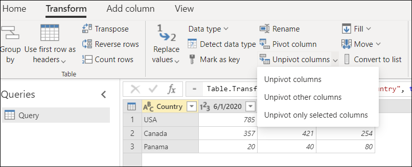 MSPowerQuery's tweet photo. We are starting a new trend! #TransformTuesday Every Tuesday a new #PowerQuery transform will be on the spotlight. We are starting with Unpivot! Share your thoughts and stories about this transform and how you commonly use it https://t.co/f8P5JMbTAd https://t.co/0lM9wkM8QH