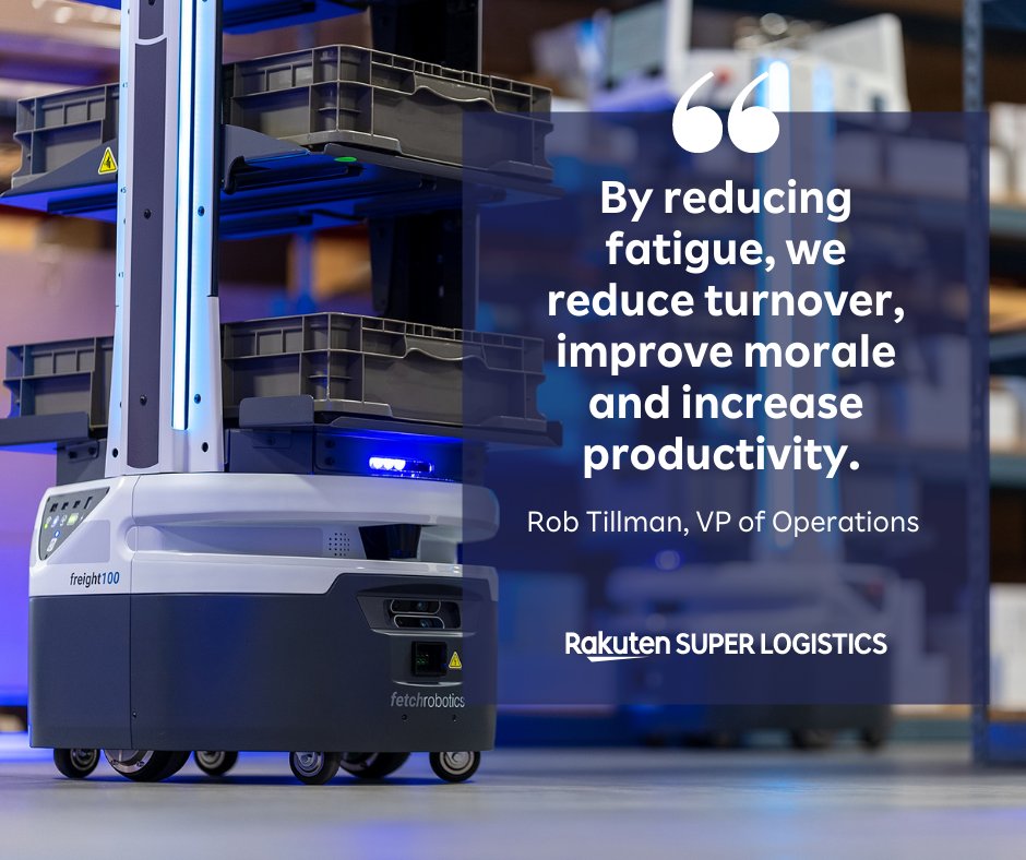 GoShipNetwork's tweet image. 🤖 Rakuten Super Logistics is excited to announce that we're now utilizing flexshelf technology by @FetchRobotics to improve our order fulfillment processes and warehouse operations. bit.ly/3L0gIKr
#OrderFulfillment #FlexShelf #FetchRobotics #eCommerce @ZebraTechnology