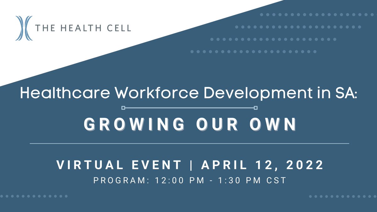 Register now for our April 12th program and hear an engaging panel discussion on how San Antonio is developing the local healthcare workforce to support its current and future needs.   
Register here:  events.r20.constantcontact.com/register/event…