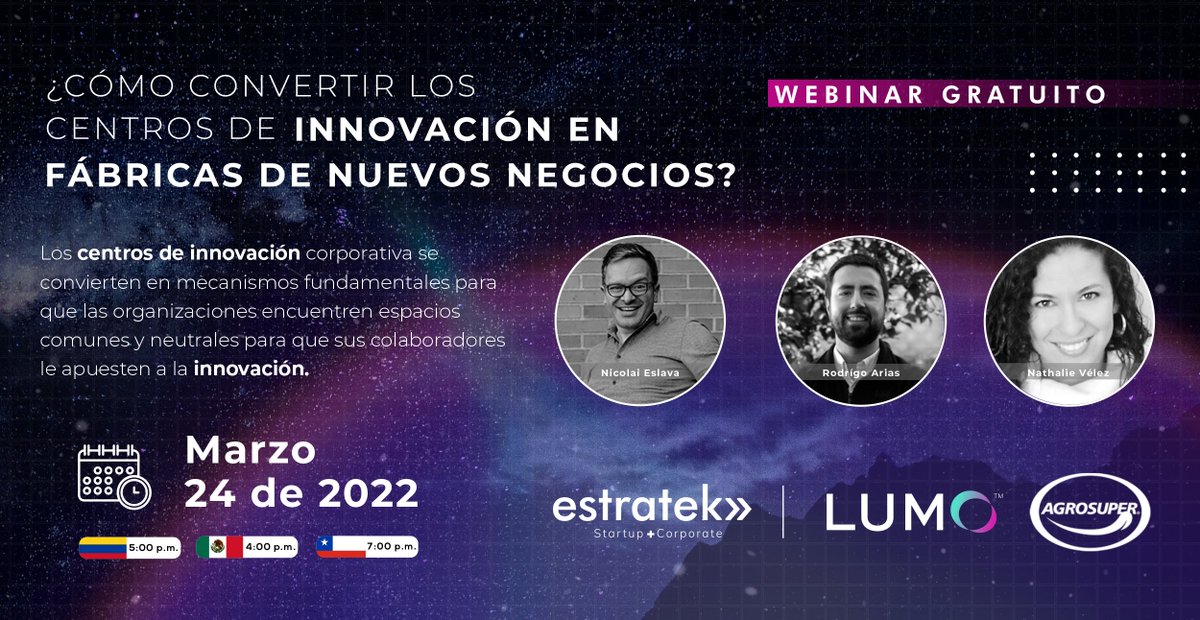 etkventures's tweet photo. Conoce la experiencia de #LumoMediaLab de @CaracolTV , @Agrosuper y @etkventures , tangibilizando el desarrollo de proyectos disruptivos al convertir los centros de innovación en fábricas de nuevos negocios. 🏭🚀
https://t.co/FX8JeUEGlJ https://t.co/AsaKd9Wt9R