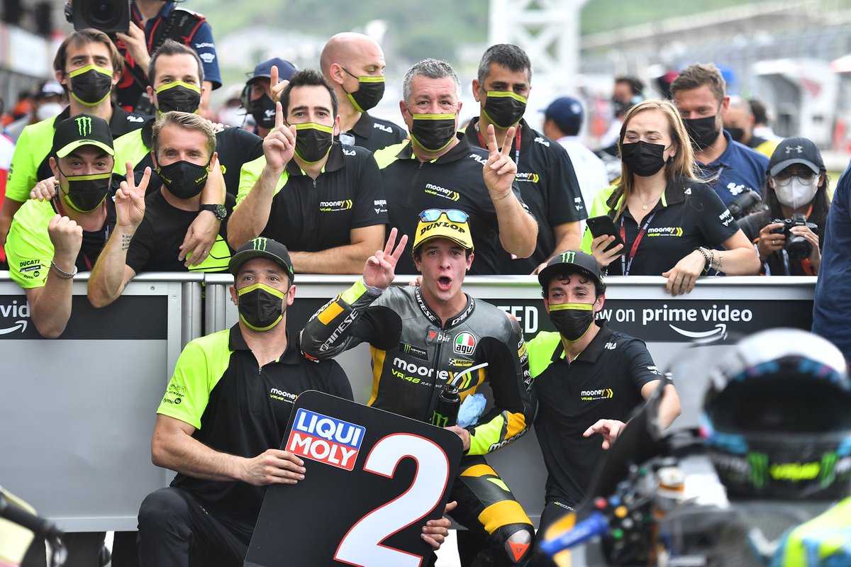 VR46RacingTeam's tweet photo. Updating the Team's scrapbook 📸

#MooneyVR46RacingTeam #Moto2 #IndonesianGP #CV13 https://t.co/whxBHqr4uY