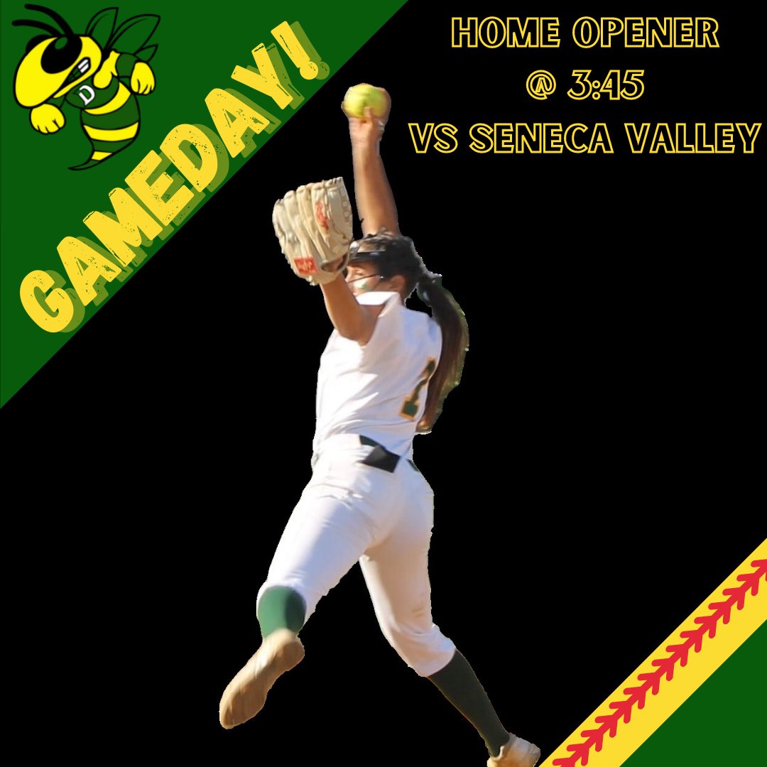 It’s GAMEDAY!! 3:45 in the Hive vs Seneca Valley! Let’s go ladies! 💚💛🥎🐝