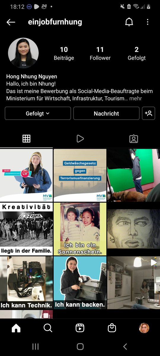 Bitte meiner süßen Maus <a href="/nhung311/">Nhung Äh</a> bei Insta folgen! ❤
Wer folgt, bekommt ein Bier! 🍻
⚠️ instagram.com/einjobfurnhung ⚠️