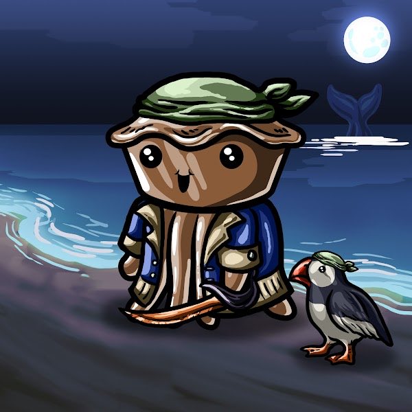 askkennedy's tweet photo. @PielandNFT Every Pierate 🏴‍☠️ needs a Parrot 🦜… I mean Puffin. #CompanionTuesday https://t.co/WsUSJjOxCH