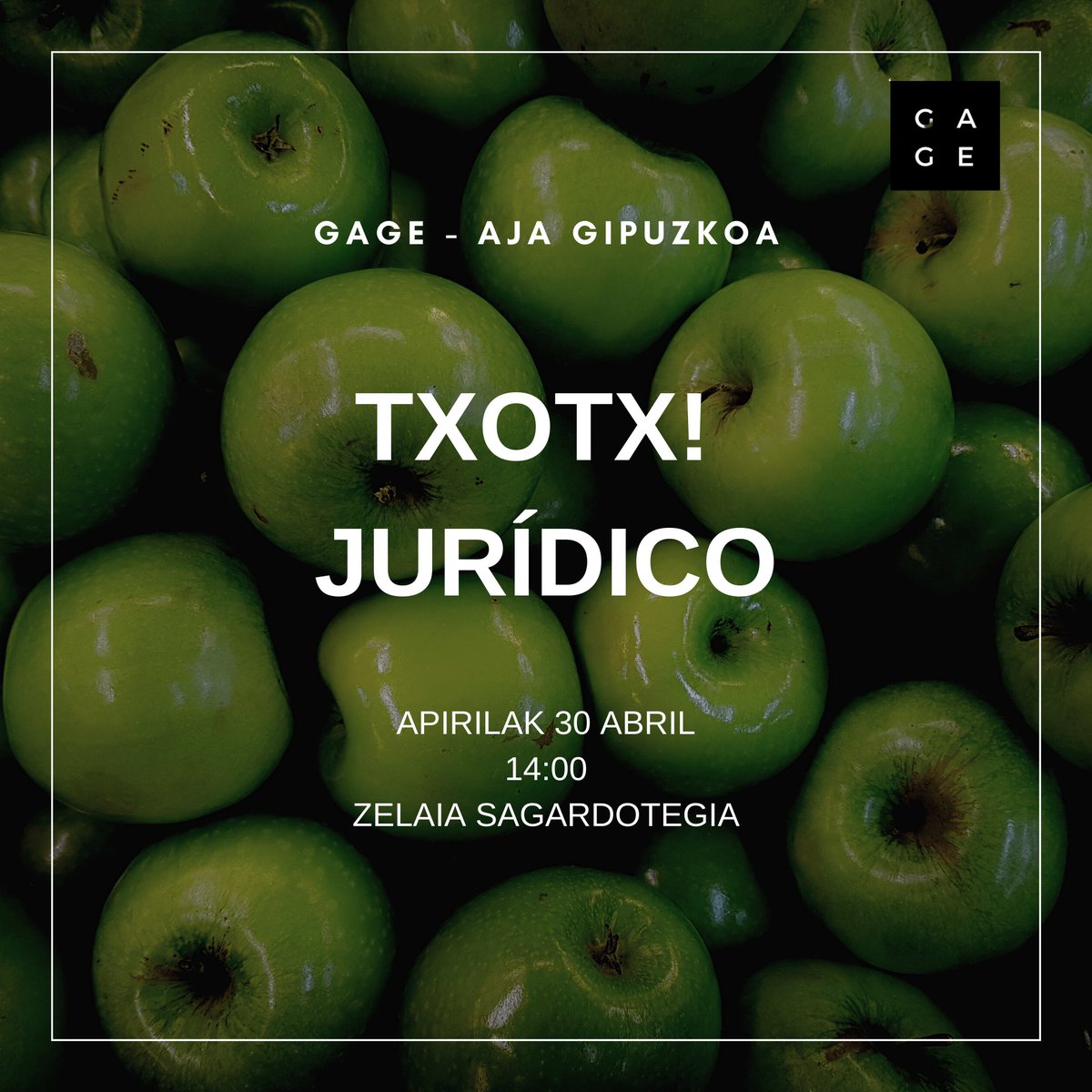 ¡Esta vez sí que sí! Como bien sabéis la última vez nos quedamos un poco justos con eso de la sidrería y esta vez hemos decidido abrir un poco más el margen de asistentes. Esta vez cambiamos de sidrería y nos iremos a Zelaia en Hernani el próximo 30 de abril, ¿te apuntas? 

(1/2)