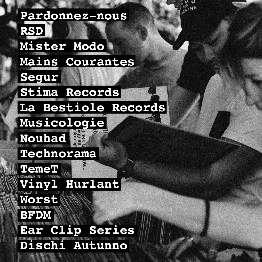 Disquaire Day, les exposants ! 
Labels de tous horizons et disquaires bien garnis : on vous dévoile la liste des exposants de notre grand marché de disques du 23 avril prochain. From jazz à la techno, des milliers (et encore, c'est peu) de disques à venir digger.

✍🏻 Studio Rose