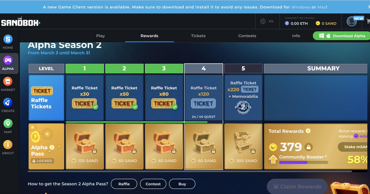 ASuxoy's tweet photo. @TheSandboxGame I just participated in the daily #SandboxAlphaS2Contest for a chance to earn up to 1,000 $SAND! Starting March 22 - Ticket Day. Check out my screenshot below!
👇 #SandboxAlphaS2 https://t.co/CXUlxc6ye8