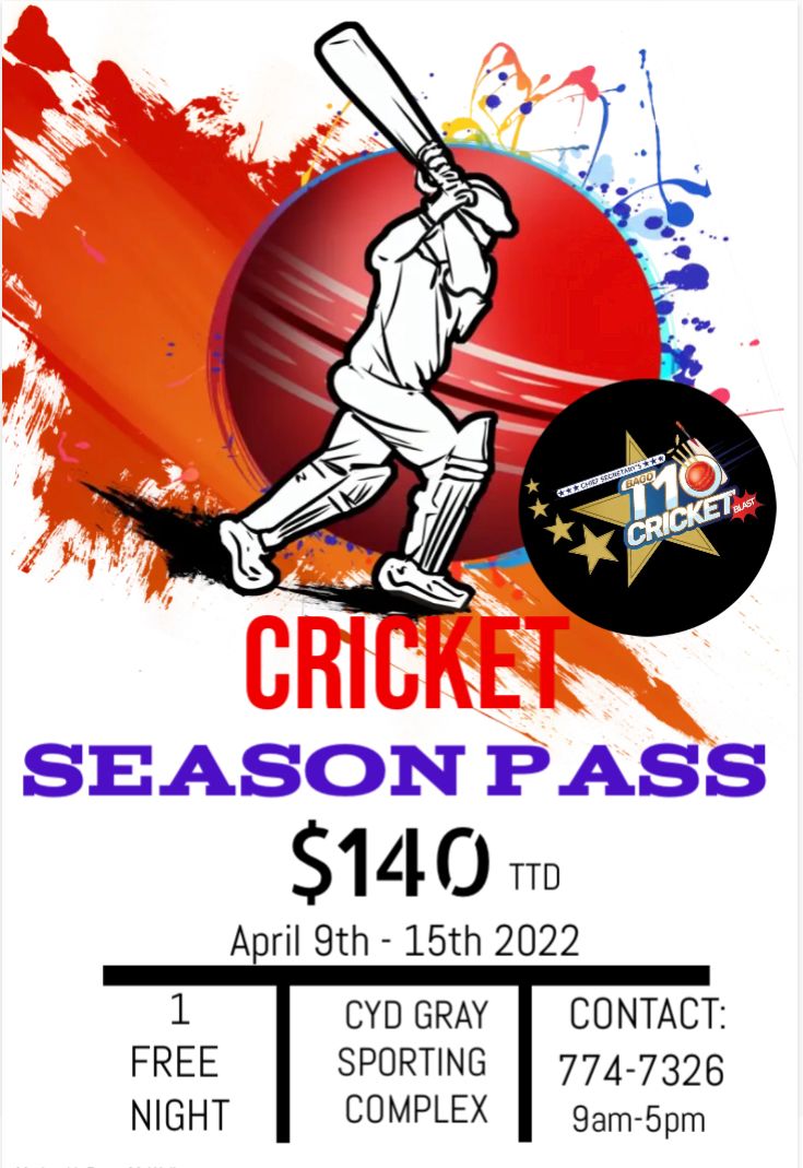 Mr. Cricket 🏏 on X: ‼️ SEASON PASS ALERT ‼️ Persons interested in  purchasing a season pass for the Chief Secretary's Bago T10 Blast please  contact 774-7326 via whatsapp (ONLY) between the