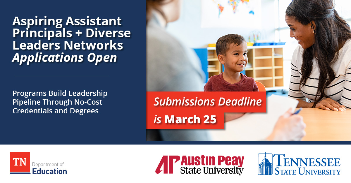 TN Dept of Education on Twitter "The Aspiring Assistant Principals
