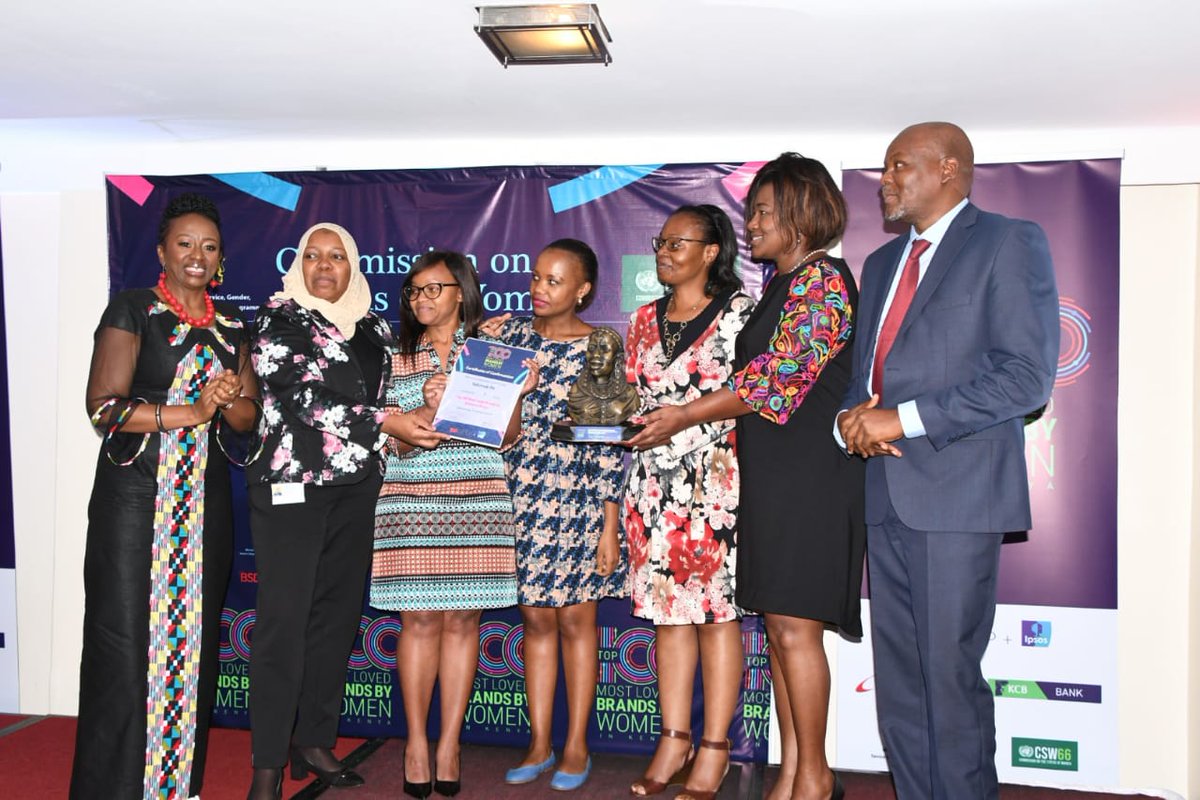 State Department For Gender and Affirmative Action (@gender_ke) on Twitter photo Unveiling the top 10 most loved brands by Women in Kenya according to the 2022 Consumer Market Study:
1. Safaricom
2. Mpesa
3. Airtel
4. Equity
5. Arimis
6. Always
7. Coca-Cola
8. Naivas
9. GOtv
10. KCB Bank
By <a href="/Ipsos/">Ipsos</a> at the #CSW66
Side event by <a href="/gender_ke/">State Department for Gender Affairs - Kenya</a> & <a href="/BrandBSD/">BSD Group</a>. <a href="/PSYGKenya/">Public Service and Human Capital Development</a> Unveiling the top 10 most loved brands by Women in Kenya according to the 2022 Consumer Market Study:
1. Safaricom
2. Mpesa
3. Airtel
4. Equity
5. Arimis
6. Always
7. Coca-Cola
8. Naivas
9. GOtv
10. KCB Bank
By <a href="/Ipsos/">Ipsos</a> at the #CSW66
Side event by <a href="/gender_ke/">State Department for Gender Affairs - Kenya</a> & <a href="/BrandBSD/">BSD Group</a>. <a href="/PSYGKenya/">Public Service and Human Capital Development</a>