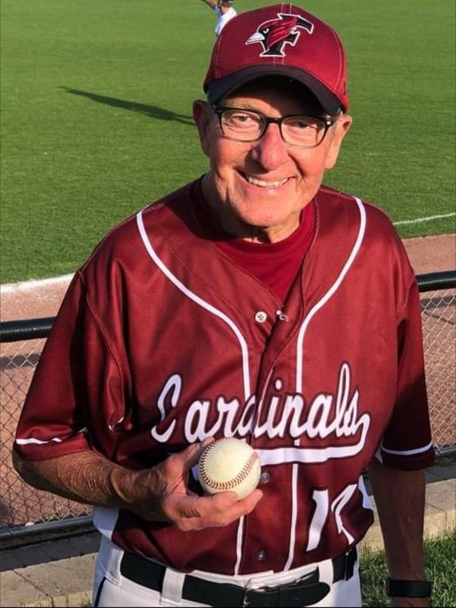 Marty Paulsen, 76 years old, has been the Fond du Lac Cardinals High School Varsity Baseball Head Coach since 1969.

He is entering his 54th season.

He is still active. 

His all-time coaching record is 603-430 including winning the Division 1 State Championship 🏆 in 2000.