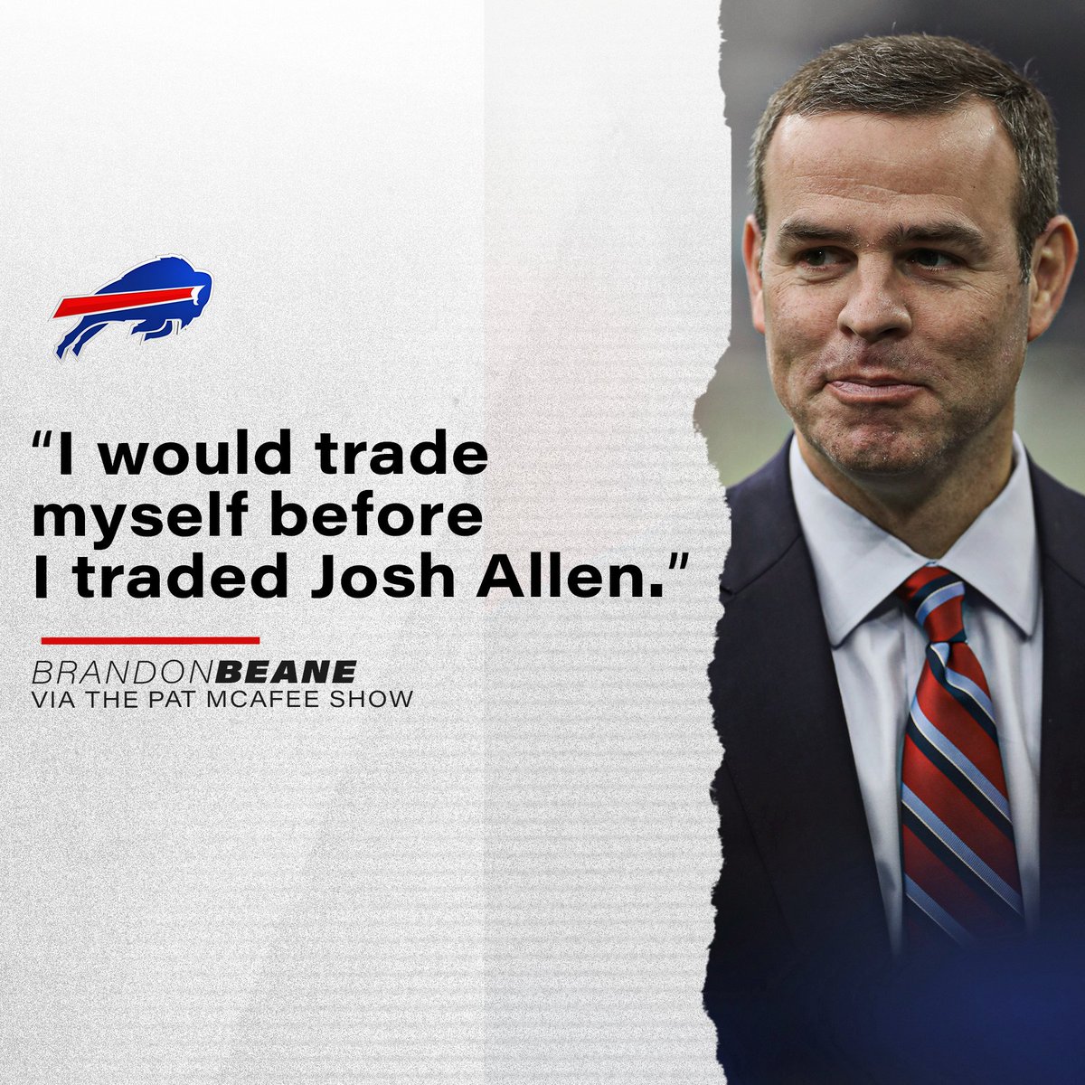 BuffaloBills's tweet photo. Brandon Beane is a legend. 😂 #BillsMafia https://t.co/dESYlHuqwt